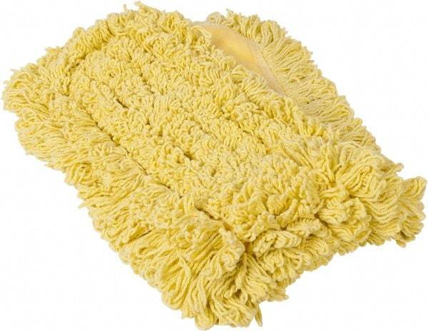 Rubbermaid - 36" Long x 5" Wide Yarn Blend Dust Mop Head - Envelope Connection, Yellow, Looped Head - Makers Industrial Supply