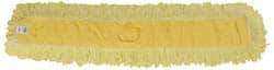 Rubbermaid - 48" Long x 5" Wide Yarn Blend Dust Mop Head - Envelope Connection, Yellow, Looped Head - Makers Industrial Supply