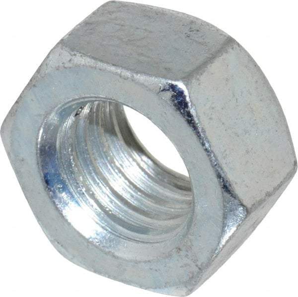 Value Collection - 5/8-11 UNC Grade C Hex Lock Nut with Distorted Thread - 15/16" Width Across Flats, 35/64" High, Cadmium Clear-Plated Finish - Makers Industrial Supply