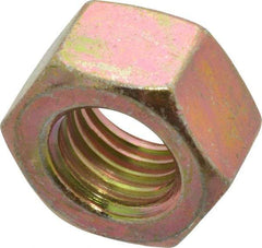 Value Collection - 5/8-11 UNC Steel Right Hand Hex Nut - 15/16" Across Flats, 35/64" High, Zinc Yellow Dichromate Finish - Makers Industrial Supply