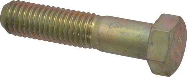 Made in USA - 9/16-12 UNC, 2-1/2" Length Under Head Hex Head Cap Screw - Makers Industrial Supply