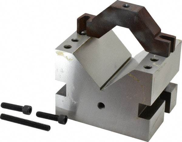 Suburban Tool - 2-1/4" Max Capacity, 90° Angle, Hardened Steel V-Block - 3" Long x 4" Wide x 3" High, Sold as Individual - Makers Industrial Supply