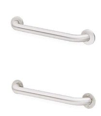 Bradley - Washroom Partition Stainless Steel Grab Bar - 36 Inch Long, Compatible with Shower and Toilet Stalls - Makers Industrial Supply