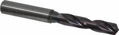 Guhring - 13/32" 140° Spiral Flute Solid Carbide Screw Machine Drill Bit - FIREX Finish, Right Hand Cut, 55mm Flute Length, 102mm OAL, SU Point, Straight Shank - Makers Industrial Supply