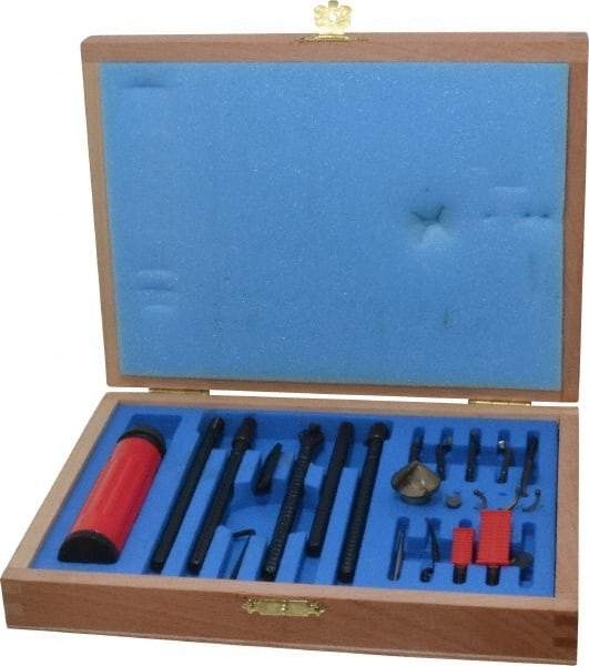 Shaviv - 21 Piece Carbide, High Speed Steel Blade Hand Deburring Tool Set - B, C, D, E, F Blade Holder, B10, B20, B30, B50, B60, B70;C40, C42;D80;E100, E200, E300, E350, E600;F20 Blades, For Flat Surface, Hole Edge, Straight Edge - Makers Industrial Supply