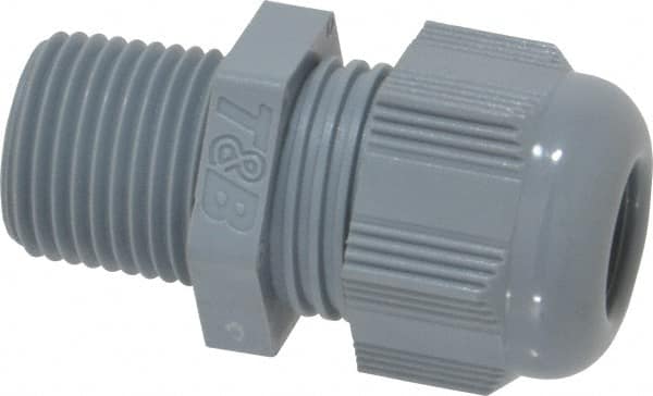 Thomas & Betts - 3/8" Trade, Nylon Threaded Straight Liquidtight Conduit Cable Gland - Noninsulated - Makers Industrial Supply