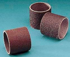 3M - 40 Grit Aluminum Oxide Coated Spiral Band - 3/8" Diam x 1/2" Wide, Coarse Grade - Makers Industrial Supply