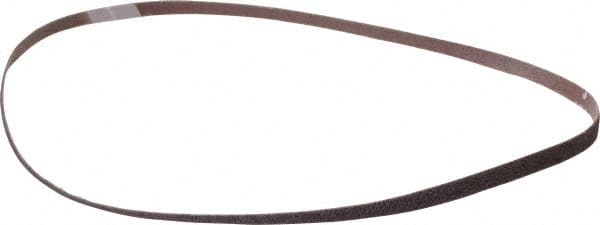 Norton - 1/4" Wide x 24" OAL, 60 Grit, Aluminum Oxide Abrasive Belt - Aluminum Oxide, Medium, Coated, Cloth Backing, Series R283 - Makers Industrial Supply