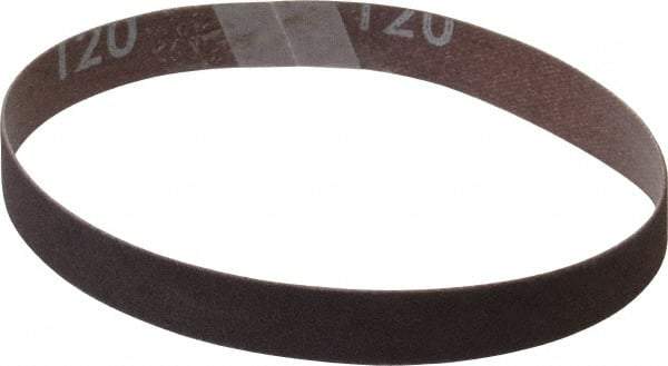 Norton - 1/2" Wide x 12" OAL, 120 Grit, Aluminum Oxide Abrasive Belt - Aluminum Oxide, Fine, Coated, X Weighted Cloth Backing, Series R283 - Makers Industrial Supply