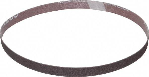 Norton - 1/2" Wide x 18" OAL, 80 Grit, Aluminum Oxide Abrasive Belt - Aluminum Oxide, Medium, Coated, X Weighted Cloth Backing, Series R283 - Makers Industrial Supply