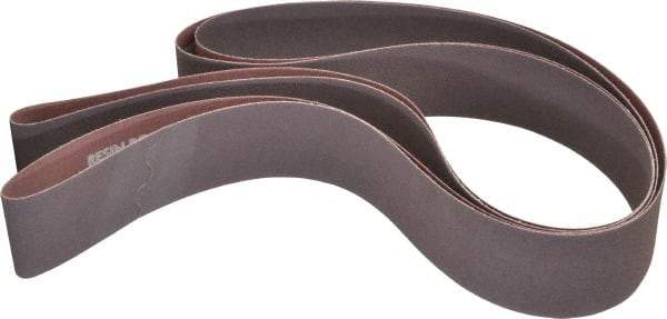 Norton - 2" Wide x 132" OAL, 80 Grit, Aluminum Oxide Abrasive Belt - Aluminum Oxide, Medium, Coated, X Weighted Cloth Backing, Series R228 - Makers Industrial Supply