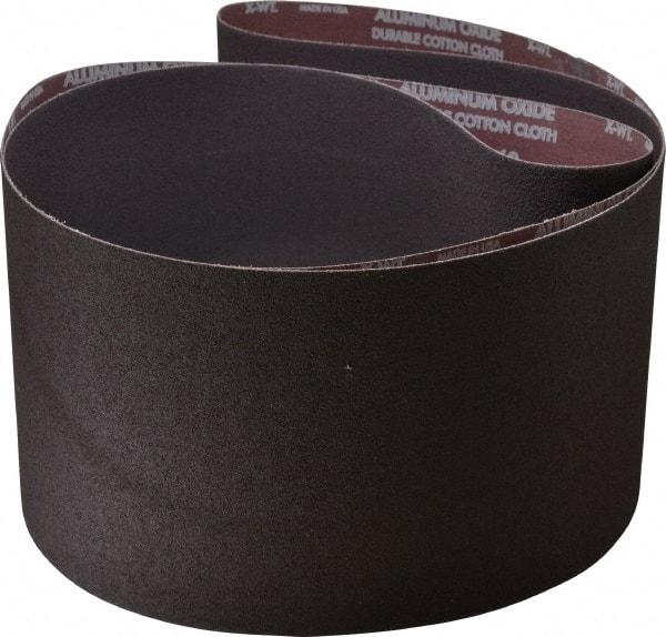 Norton - 8" Wide x 107" OAL, 60 Grit, Aluminum Oxide Abrasive Belt - Aluminum Oxide, Medium, Coated, X Weighted Cloth Backing, Series R228 - Makers Industrial Supply