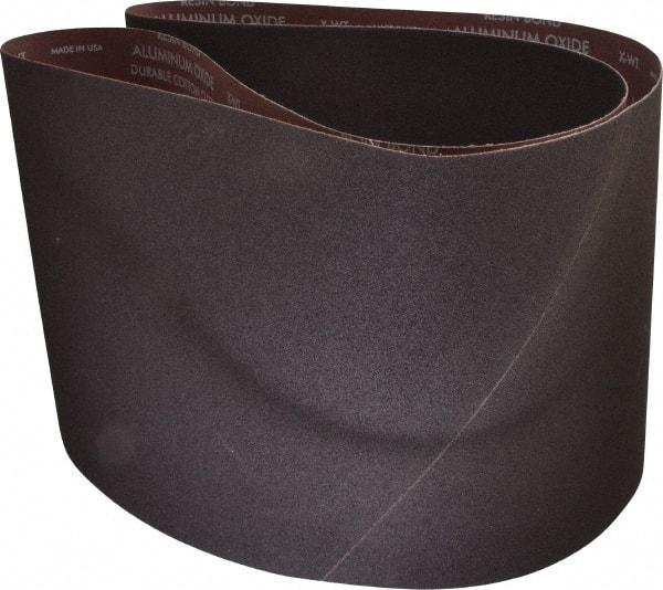 Norton - 10" Wide x 70-1/2" OAL, 80 Grit, Aluminum Oxide Abrasive Belt - Aluminum Oxide, Medium, Coated, X Weighted Cloth Backing, Series R228 - Makers Industrial Supply