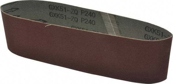 Tru-Maxx - 3" Wide x 21" OAL, 240 Grit, Aluminum Oxide Abrasive Belt - Aluminum Oxide, Very Fine, Coated - Makers Industrial Supply