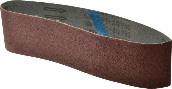 Tru-Maxx - 3" Wide x 24" OAL, 50 Grit, Aluminum Oxide Abrasive Belt - Aluminum Oxide, Coarse, Coated - Makers Industrial Supply