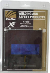 ArcOne - 4-1/2" Wide x 5-1/4" High, Lens Shade 3 to 10, Auto-Darkening Lens - 0.2" Thick, Green, Vertical Mount - Makers Industrial Supply