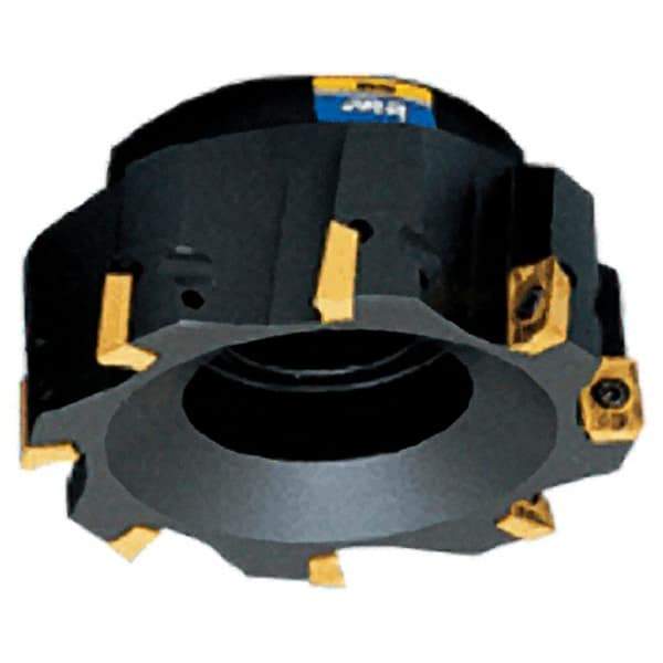 Iscar - 10 Inserts, 10" Cut Diam, 2-1/2" Arbor Diam, 0.56" Max Depth of Cut, Indexable Square-Shoulder Face Mill - 0/90° Lead Angle, 2-1/2" High, HM 90 ADKT 1505... Insert Compatibility, Series HM90 - Makers Industrial Supply