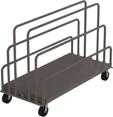 Jamco - 2,000 Lb Capacity Steel Panel Truck - 24" OAW, Phenolic Casters - Makers Industrial Supply