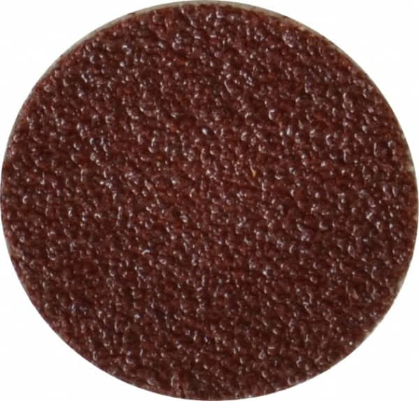 Made in USA - 3/4" Diam, 80 Grit Aluminum Oxide Adhesive PSA Disc - Medium Grade, Cloth Backing, For Low Speed Dual-Action Sanders, Random Orbital Sanders - Makers Industrial Supply