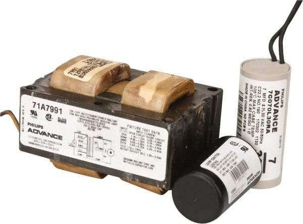 Philips Advance - 70 Watt, HX-HPF Circuit, High Pressure Sodium, High Intensity Discharge Ballast - 120/208/240/277 Volts, 0.7 to 1.4 Amp, 3-15/16 Inch Long x 3-1/8 Inch Wide x 2-7/8 Inch High - Makers Industrial Supply