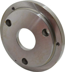 Buck Chuck Company - Adapter Back Plate for 8" Diam Self Centering Lathe Chucks - A1/A2-6 Mount, 2.39" Through Hole Diam, 6.283mm ID, 7.87" OD, 0.714" Flange Height, Steel - Makers Industrial Supply