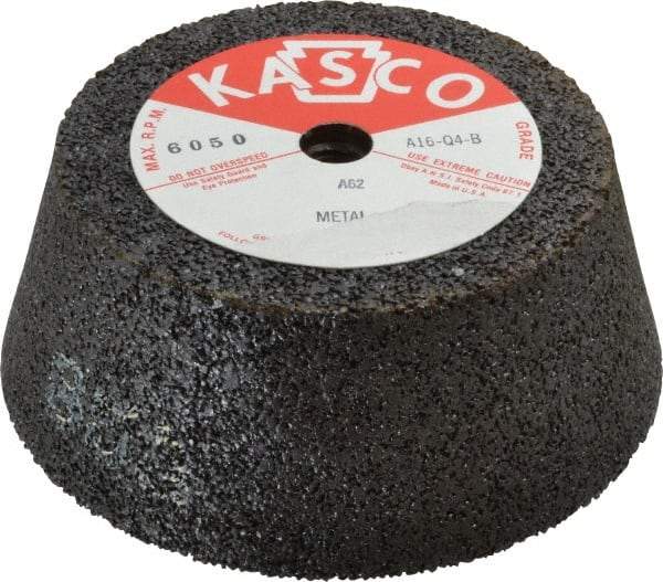 Made in USA - 6" Diam, 2" Overall Thickness, 62 Grit, Type 11 Tool & Cutter Grinding Wheel - Medium Grade, Aluminum Oxide, Q Hardness, 6,050 RPM - Makers Industrial Supply