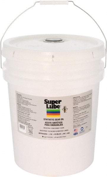 Synco Chemical - 5 Gal Pail, Synthetic Gear Oil - -45°F to 450°F, ISO 320 - Makers Industrial Supply