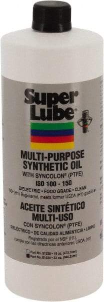 Synco Chemical - 1 Qt Bottle Synthetic Multi-Purpose Oil - -42.78 to 232.22°F, SAE 85W, ISO 150, 681.5 SUS at 40°C, Food Grade - Makers Industrial Supply