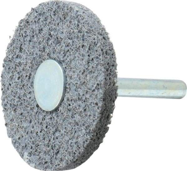 Superior Abrasives - 2" Diam, 1/4" Face Width, 1/4" Center Hole, Fine Grade, Silicon Carbide Deburring Wheel - Unitized, Soft Density 2 Grade - Makers Industrial Supply