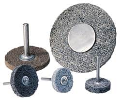 Superior Abrasives - 3" Diam, 1" Face Width, 1/4" Center Hole, Fine Grade, Aluminum Oxide Deburring Wheel - Aluminum Oxide Material, Fine Grade - Makers Industrial Supply