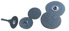 Norton - 1-1/2" Disc Diam, 50 Grit, Aluminum Oxide Quick Change Disc - Type S Attaching System, Coated, Brown, Coarse Grade, R228 Series - Makers Industrial Supply