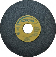 Norton - 7" Diam x 1-1/4" Hole x 1/2" Thick, I Hardness, 60 Grit Surface Grinding Wheel - Silicon Carbide, Type 1, Medium Grade, 3,600 Max RPM, Vitrified Bond, No Recess - Makers Industrial Supply