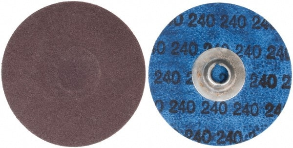 Norton - 3" 240 Grit Aluminum Oxide Quick Change Disc - Exact Industrial Supply