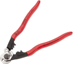 Knipex - 7-1/2" OAL, 1/4" Capacity, Cable Cutter - Ergo Dual Component Handle - Makers Industrial Supply