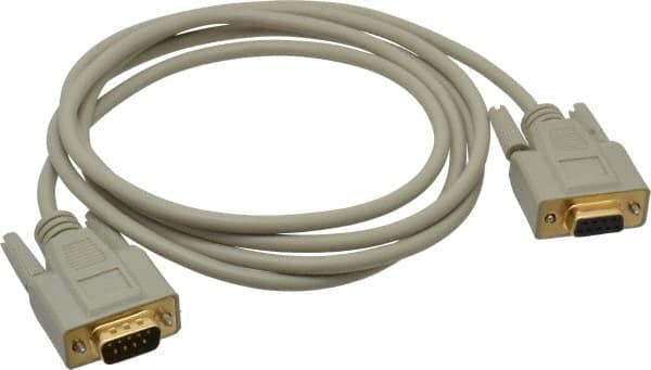 Tripp-Lite - 6' Long, DB9/DB9 Computer Cable - Gray, Male x Female - Makers Industrial Supply