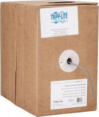 Tripp-Lite - Cat5e, 24 AWG, 350 MHz, Unshielded Network & Ethernet Cable - Gray, PVC, 1,000' OAL - Makers Industrial Supply