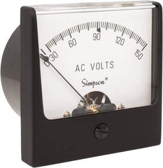 Simpson Electric - Analog, AC Voltmeter, Panel Meter - 60 Hz, 25000 Ohms at 60 Hz, 150 VAC - Makers Industrial Supply