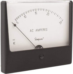 Simpson Electric - Analog, AC Ammeter, Panel Meter - 60 Hz, 0.002 Ohms at 60 Hz - Makers Industrial Supply