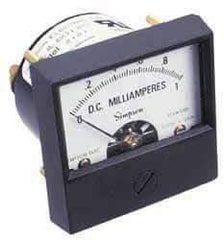 Simpson Electric - Analog, DC Voltmeter, Panel Meter - 60 Hz, 1000 Ohms at 60 Hz, 100 VDC - Makers Industrial Supply