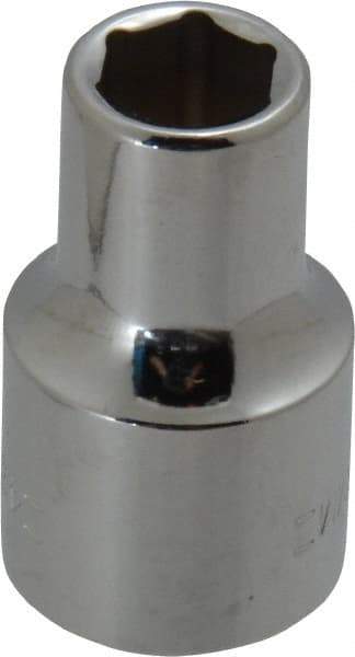 Blackhawk by Proto - 1/2" Drive, Standard Hand Socket - 6 Points, 1-1/2" OAL, Chrome Finish - Makers Industrial Supply