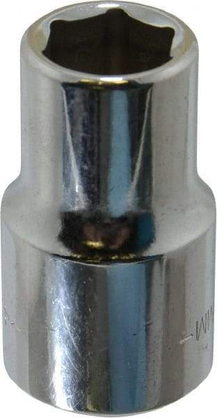 Blackhawk by Proto - 1/2" Drive, Standard Hand Socket - 6 Points, 1-1/2" OAL, Chrome Finish - Makers Industrial Supply