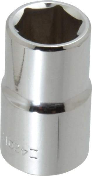 Blackhawk by Proto - 1/2" Drive, Standard Hand Socket - 6 Points, 1-1/2" OAL, Chrome Finish - Makers Industrial Supply