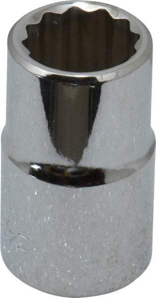 Blackhawk by Proto - 1/2" Drive, Standard Hand Socket - 12 Points, 1-1/2" OAL, Chrome Finish - Makers Industrial Supply