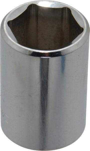 Blackhawk by Proto - 1/2" Drive, Standard Hand Socket - 6 Points, 1-1/2" OAL, Chrome Finish - Makers Industrial Supply