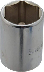 Blackhawk by Proto - 1/2" Drive, Standard Hand Socket - 6 Points, 1-1/2" OAL, Chrome Finish - Makers Industrial Supply