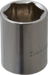 Blackhawk by Proto - 1/2" Drive, Standard Hand Socket - 6 Points, 1-1/2" OAL, Chrome Finish - Makers Industrial Supply