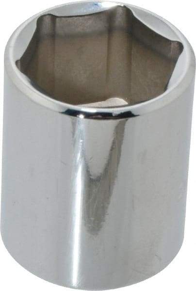 Blackhawk by Proto - 1/2" Drive, Standard Hand Socket - 6 Points, 1-1/2" OAL, Chrome Finish - Makers Industrial Supply