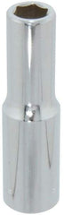 Blackhawk by Proto - 1/2" Drive, Deep Hand Socket - 6 Points, 3-3/32" OAL, Chrome Finish - Makers Industrial Supply