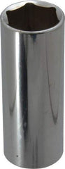 Blackhawk by Proto - 1/2" Drive, Deep Hand Socket - 6 Points, 3-3/32" OAL, Chrome Finish - Makers Industrial Supply