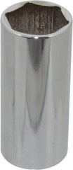 Blackhawk by Proto - 1/2" Drive, Deep Hand Socket - 6 Points, 3-3/32" OAL, Chrome Finish - Makers Industrial Supply